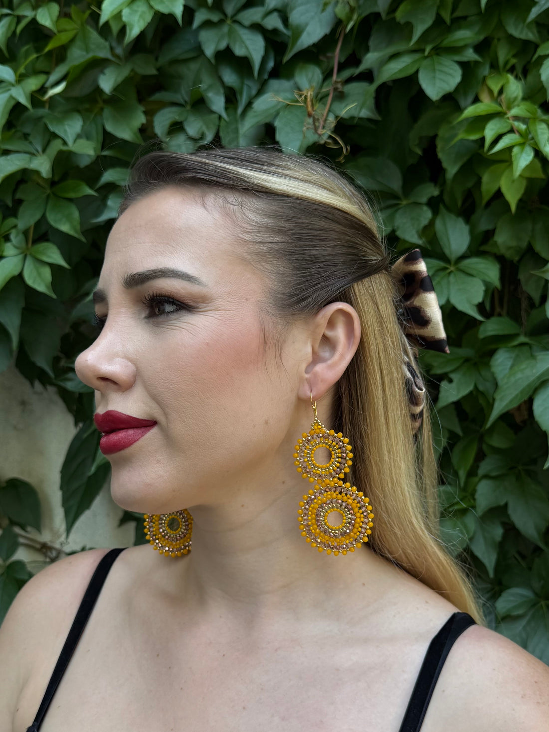 Sisterschmuck-ohhringe-gelb-zweikreise