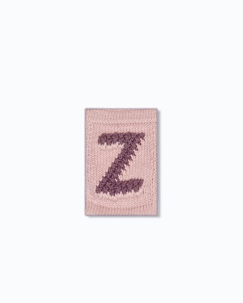 Smallstuff - gestrickte Buchstaben A-Z rosa