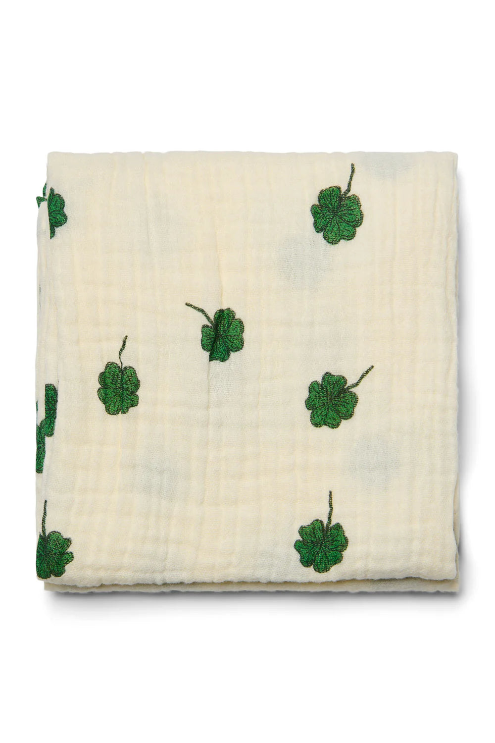 Studio Noos - Babyswaddle 70cm aus Baumwolle (bio) natur Kleeblatt