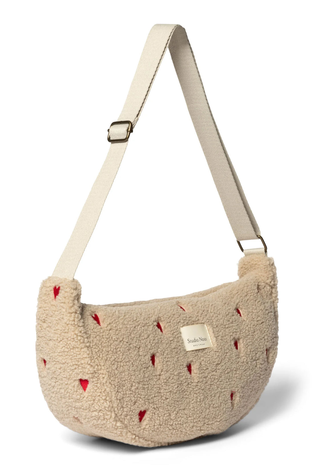 Studio Noos - Teddy Mom-Bag beige Gürteltasche mit Herzen