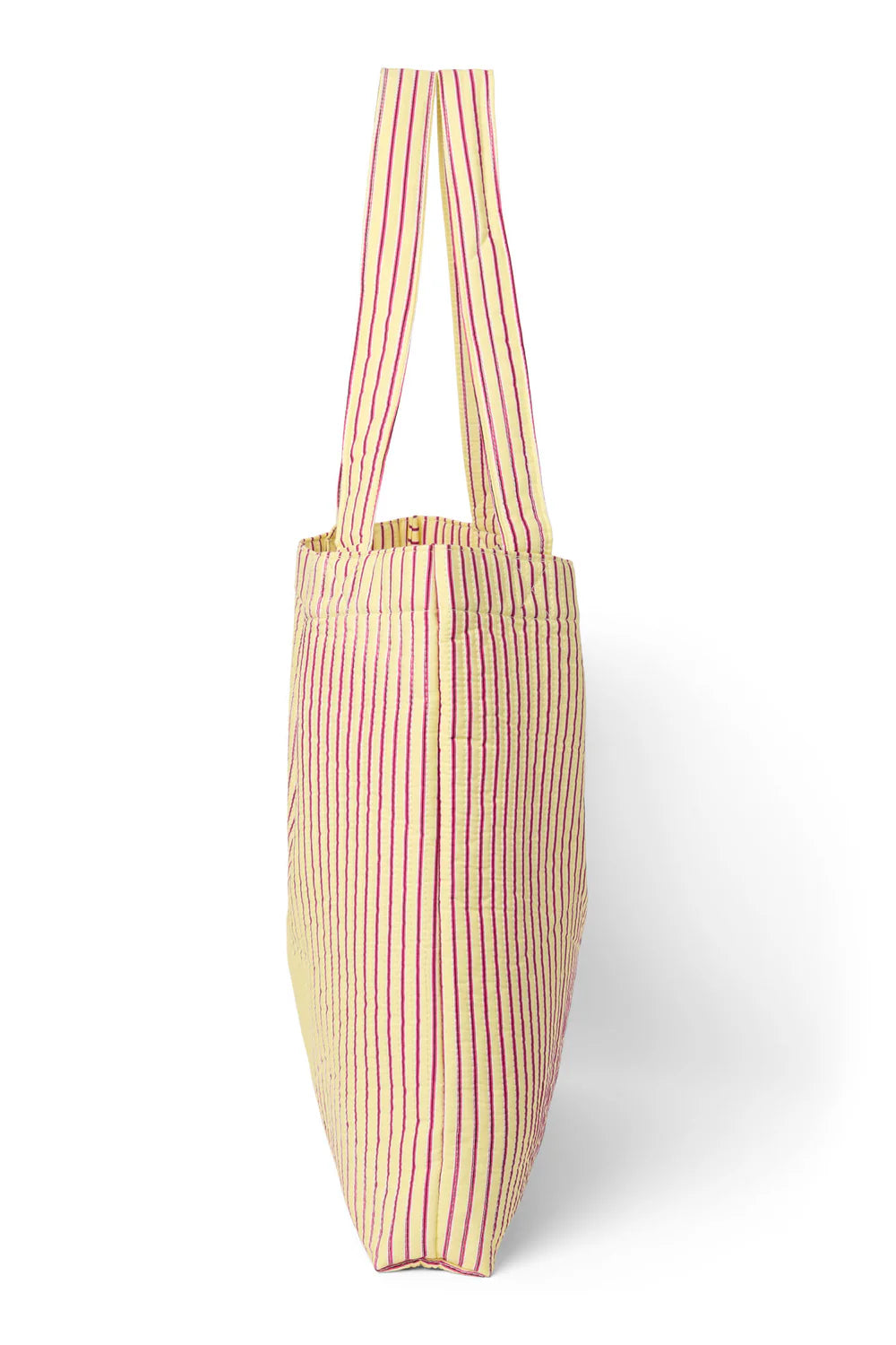 Studio Noos - Damen Tasche Mom-Bag Streifen gelb pink