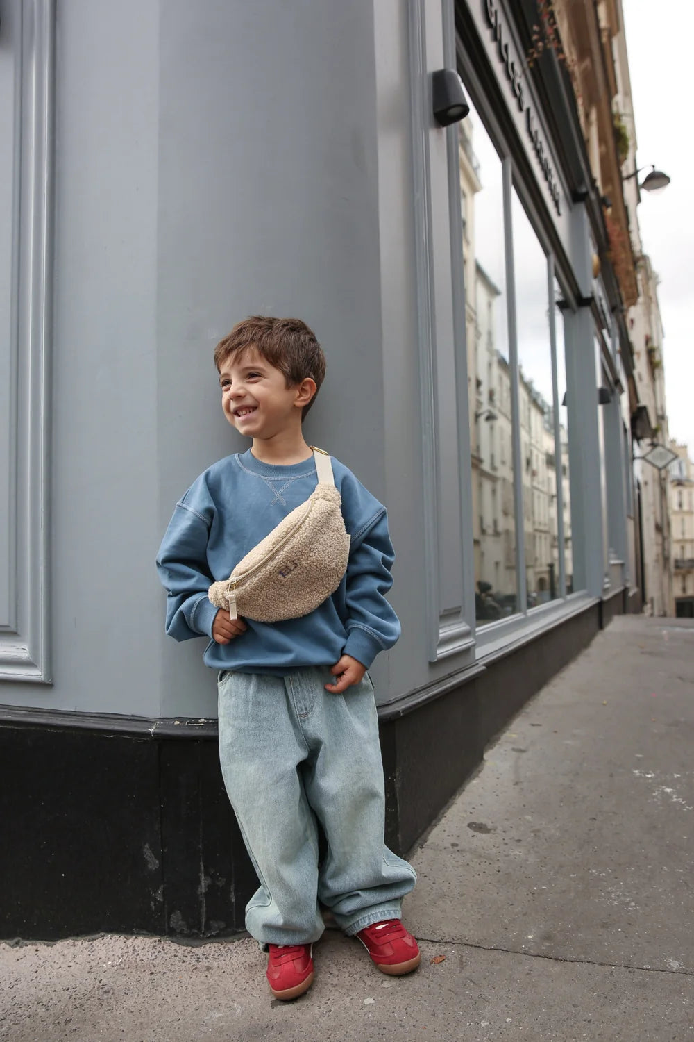 Studio Noos - Kinder Teddy Gürteltasche beige MINI &amp; ME