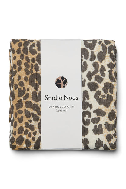 Studio Noos - Babyswaddle 70cm aus Baumwolle (bio) Leopard