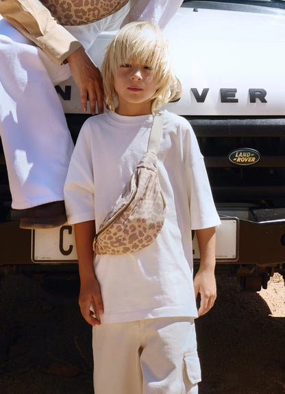 Studio Noos - Kinder Puffer Gürteltasche Beige Leopard MINI &amp; ME