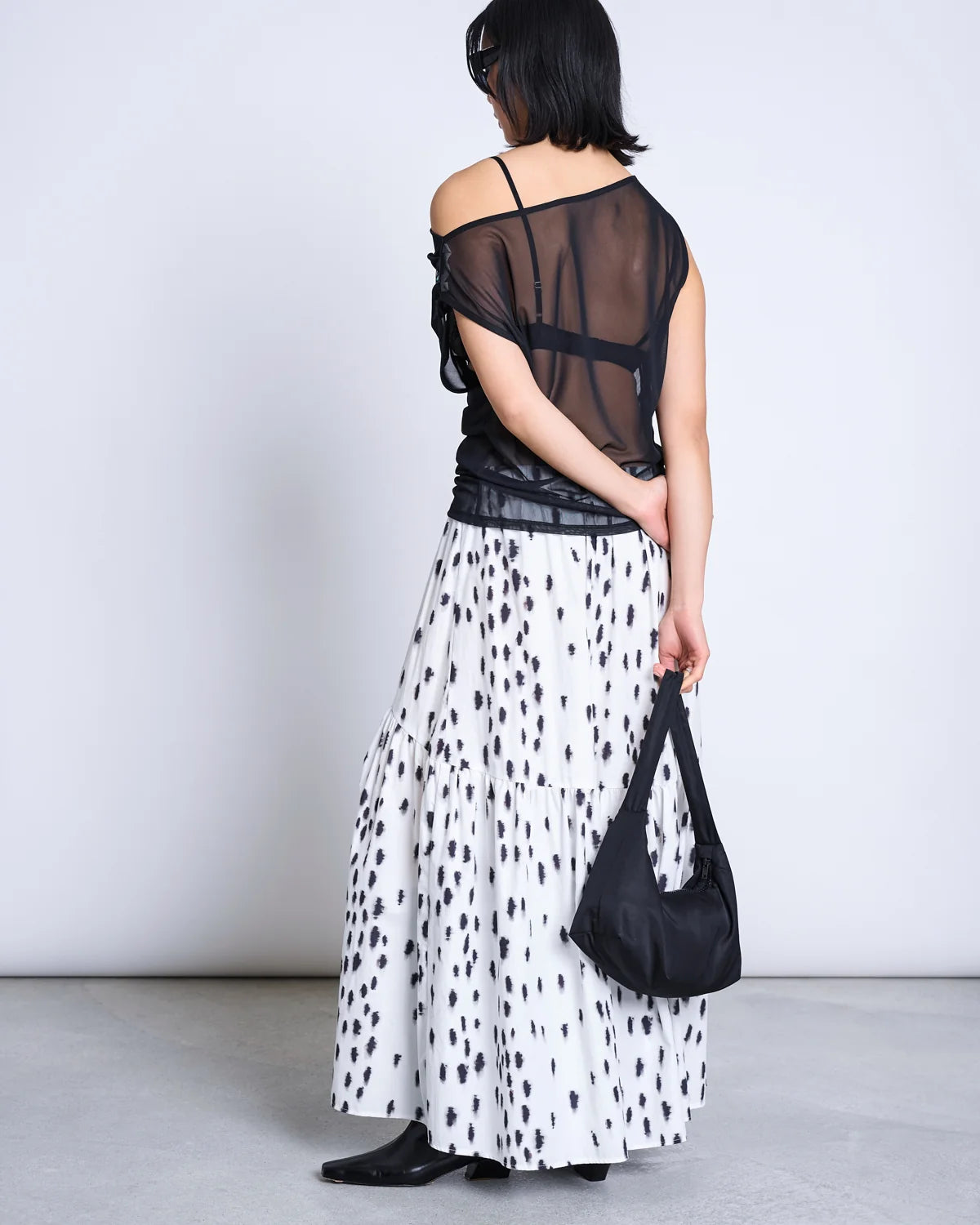 Jan ´n June - Mesh Top "Maris", schwarz