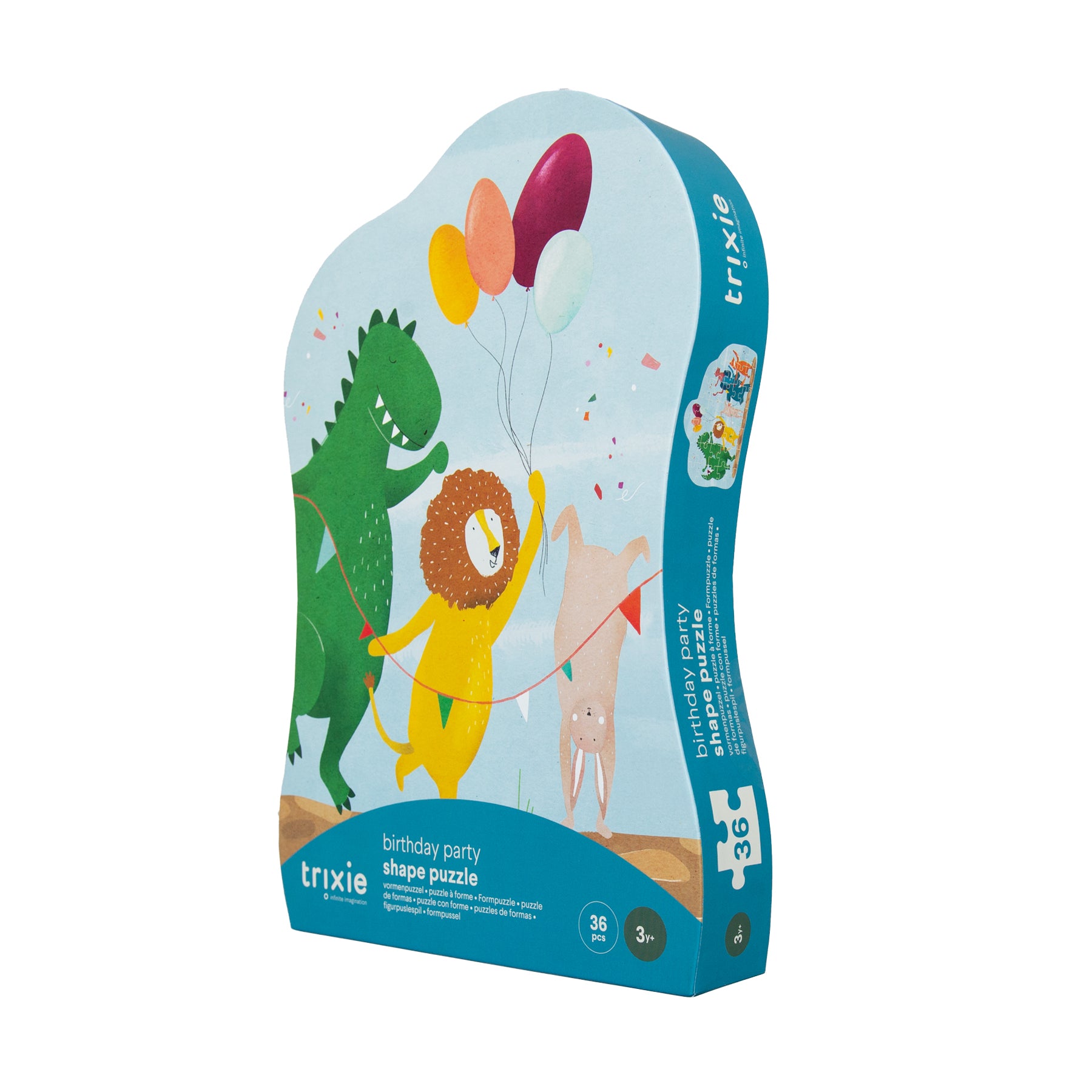 Trixie - Kinder Puzzle „Happy Birthday“ mit Tiermotiven – 36 Teile