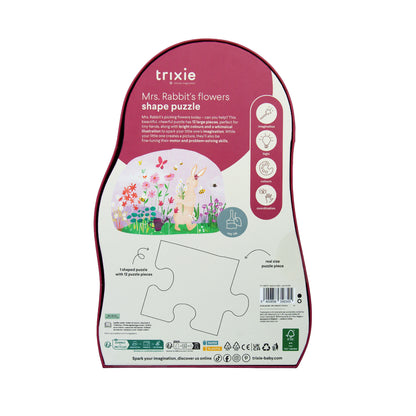 Trixie - 12-teiliges Puzzle „Mrs. Rabbit‘s Blumen“