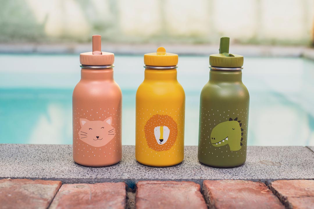 Trixie - Trinkflasche 350 ml - Mrs. Cat - Mr. Lion - Mr. dino