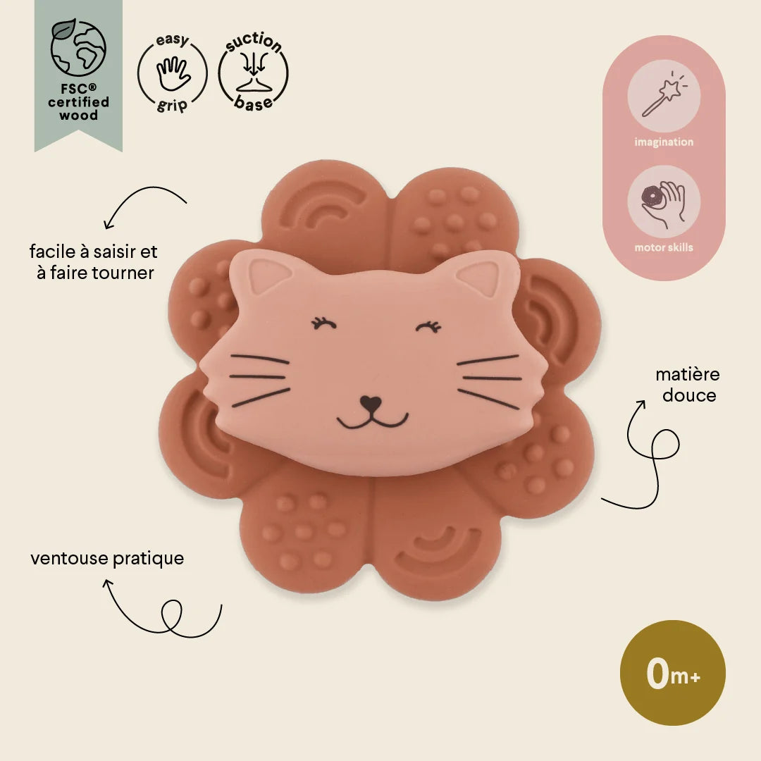 Trixie - Drehspielzeug aus Silikon mit Saugnapf Mrs. Cat