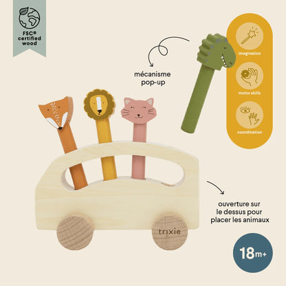 Trixie - Pop-up-Tierbus aus Holz