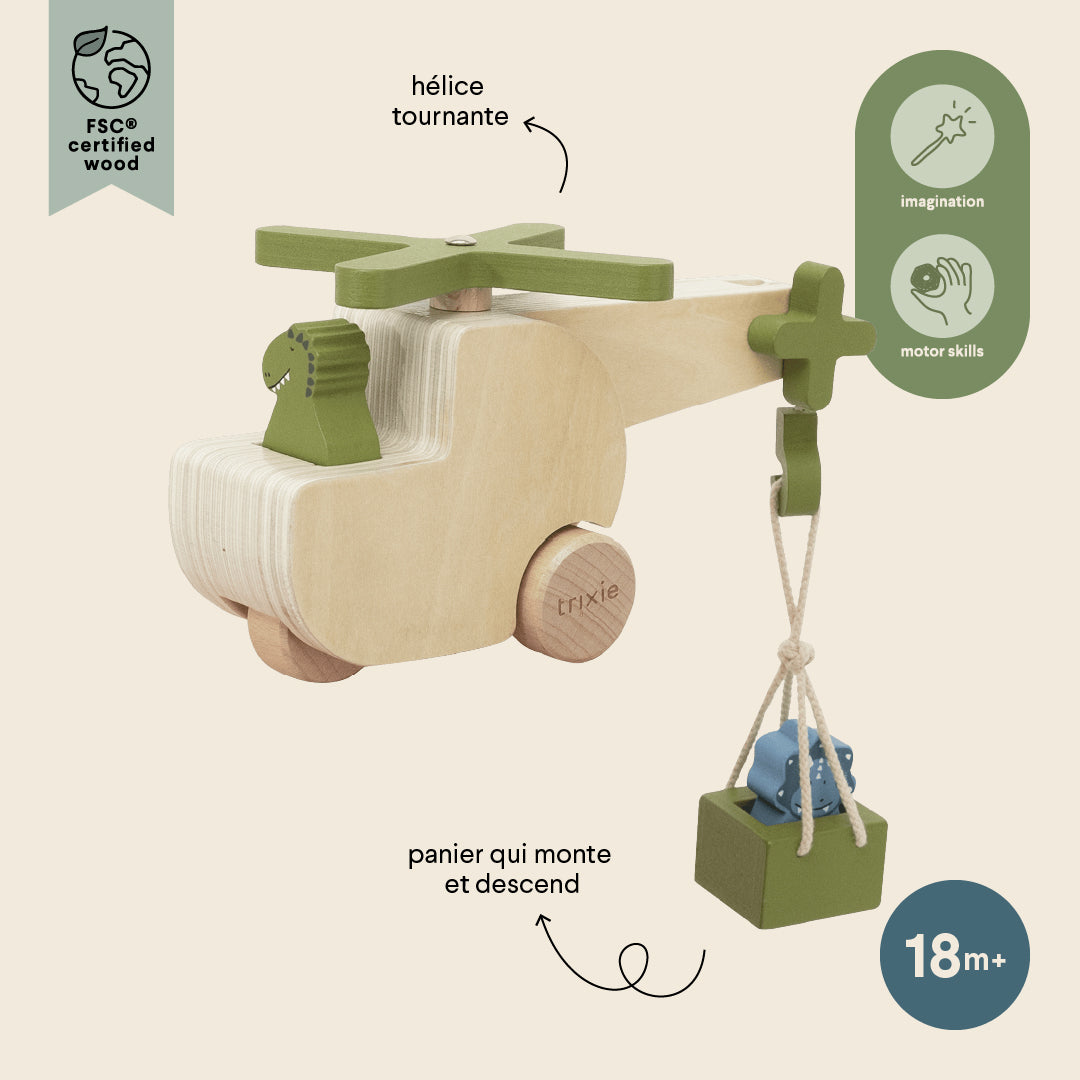 Trixie - Helikopter aus Holz