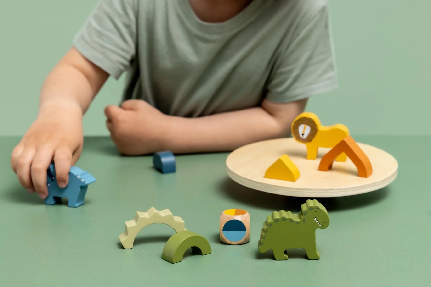 Trixie - Balance-Spiel aus Holz – Dino-Abenteuer