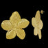 Vido - Ohrringe in gold - Blumen-Form - Damen/Frauen