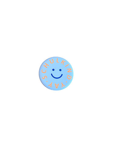 Von Rike - Kinder Schulkind Button orange YAY