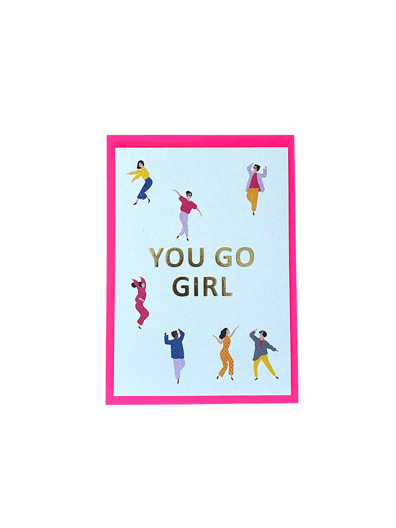 Von Rike - Klappkarte - You go girl, Motivationskarte