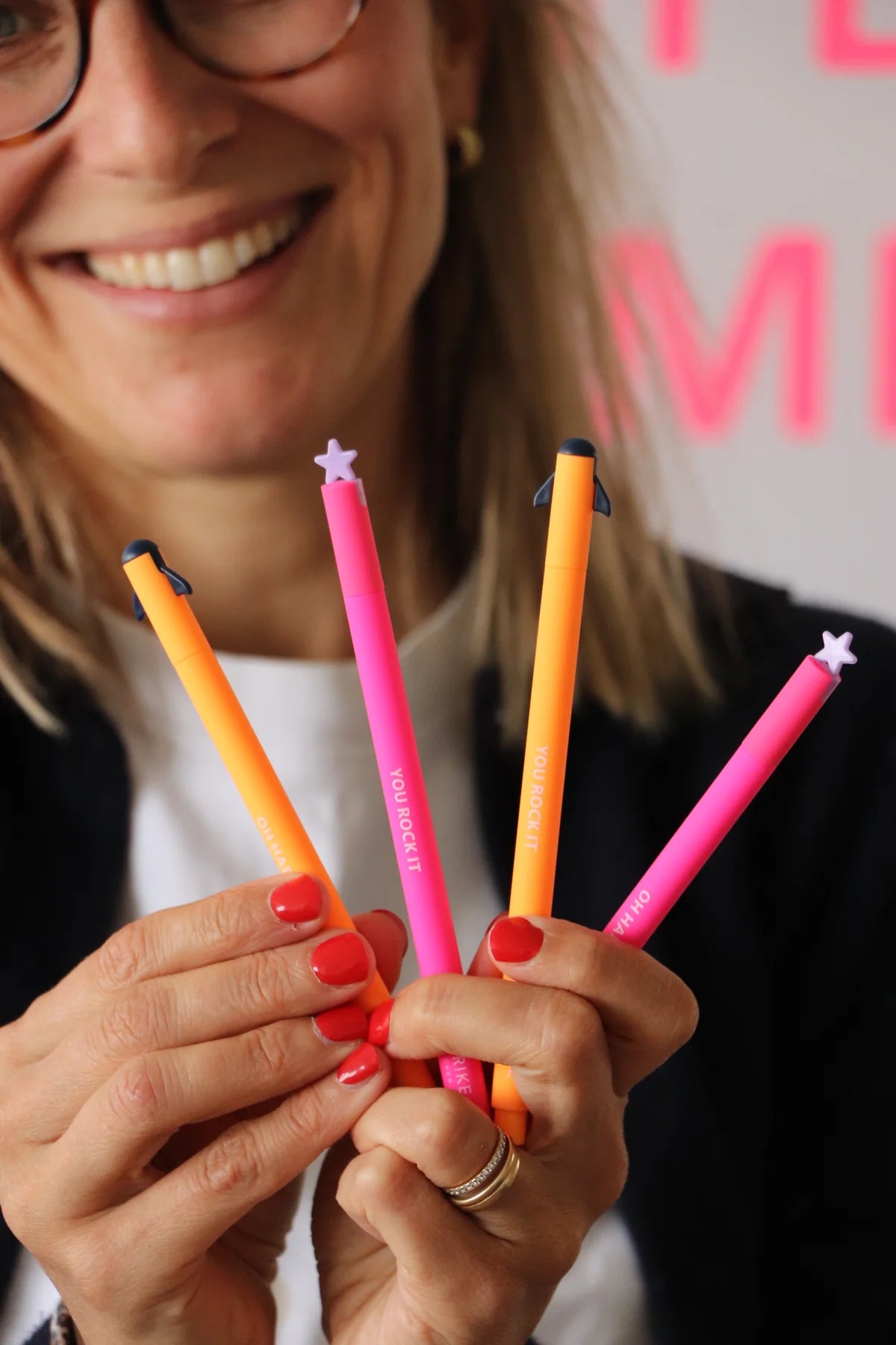 Von Rike - Radierbare Gelstifte Schulkind neon orange