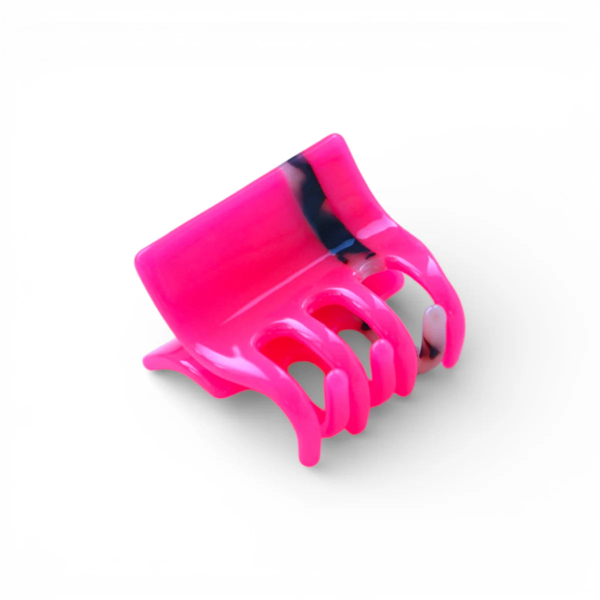 Von Rike - Haarklammern Neonpink - Streifen leo