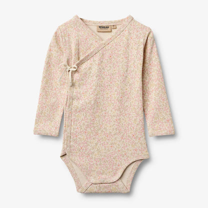 Baby Wickelbody Chia Blumen Biobaumwolle
