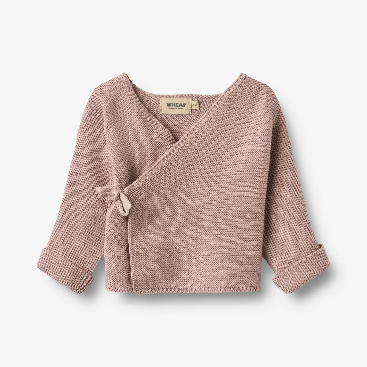 Wheat - Baby Strick-Wickeljacke Baumwolle (bio) rosa