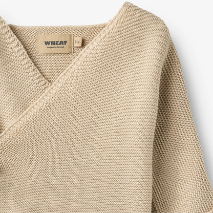 Wheat - Baby Strick-Wickeljacke Baumwolle (bio) natur