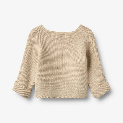 Wheat - Baby Strick-Wickeljacke Baumwolle (bio) natur