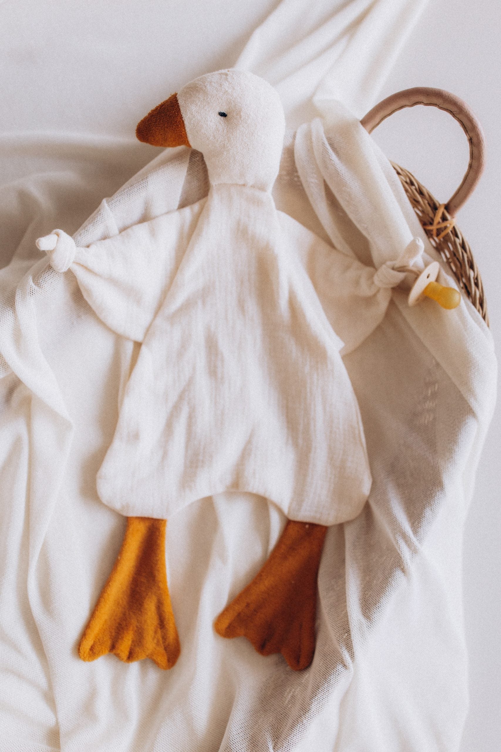 Wooly Organic - Kuscheltier Muslin Gans