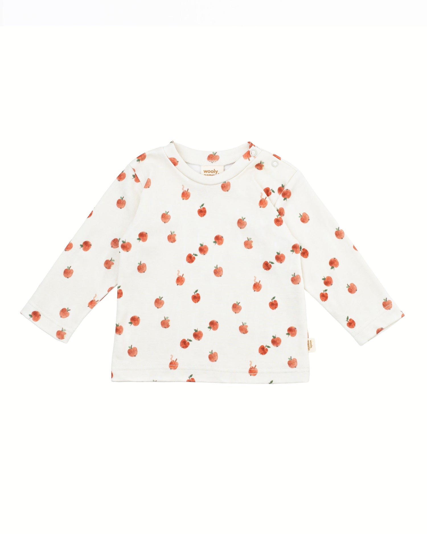 Wooly Organic - Baby Langarmshirt "PICK-A-APPLE"