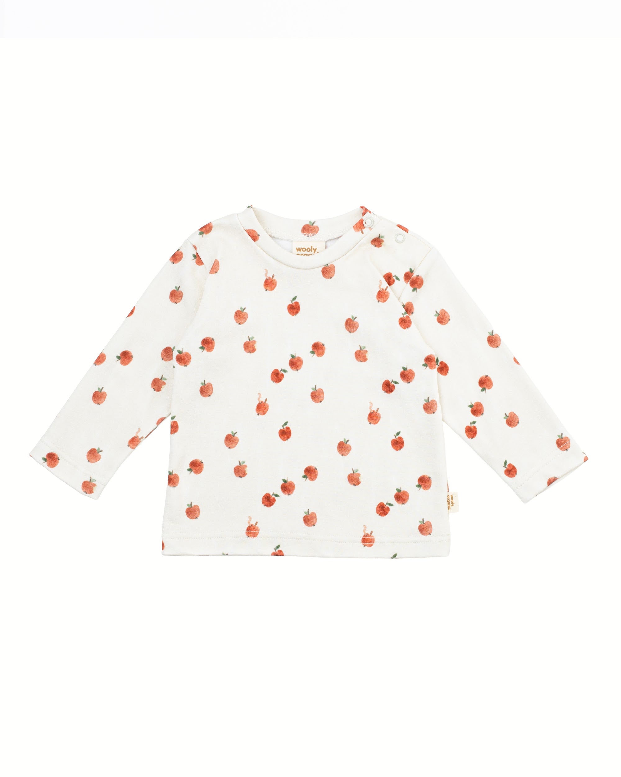 Wooly Organic - Baby Langarmshirt "PICK-A-APPLE"