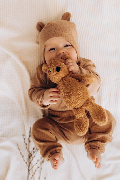 Wooly Organic - Stofftier Soft Toy Teddy klein braun