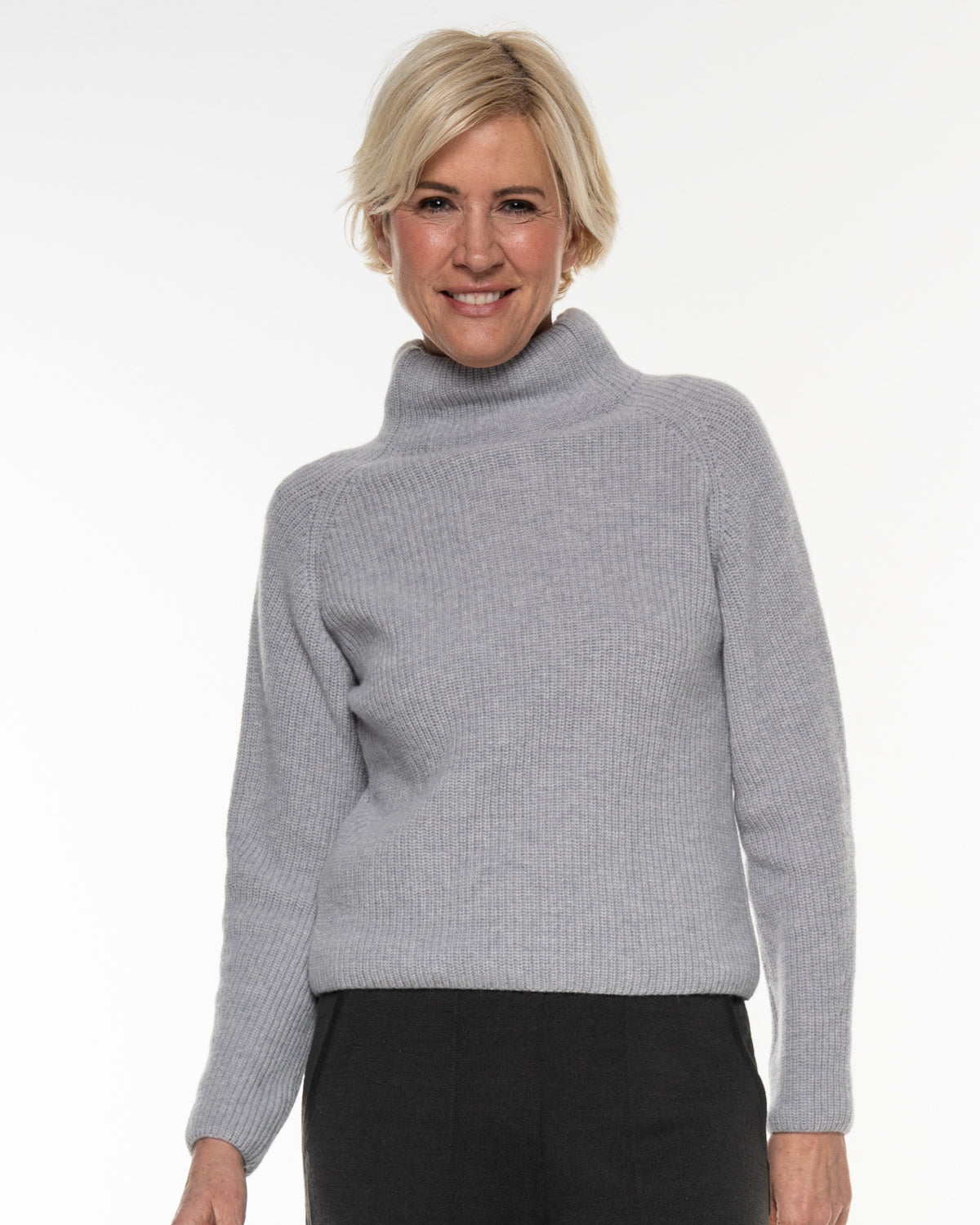 Alma &amp; Lovis - Damen Pullover Wolle &amp; Cashmere, grau