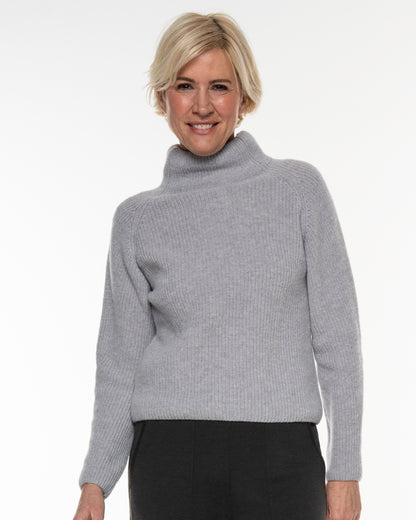 Alma &amp; Lovis - Damen Pullover Wolle &amp; Cashmere, grau