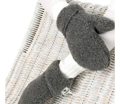 Alwero - Damen Handschuhe Biowolle grau