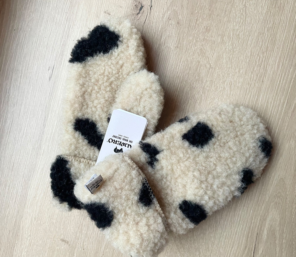 Alwero - Damen Handschuhe Biowolle Leo Gepard