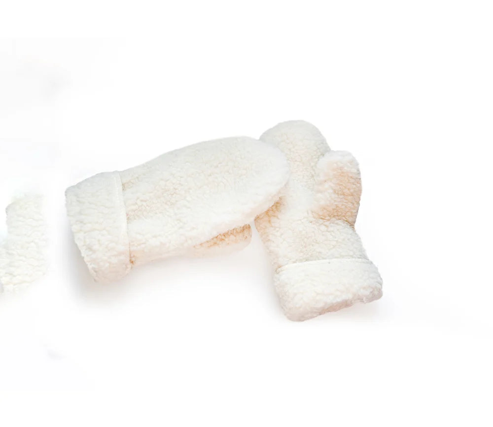 Alwero - Damen Handschuhe Biowolle natur