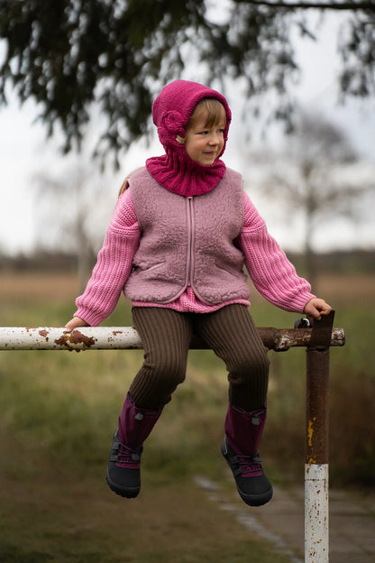 Alwero - Kinder Wollweste POS pink