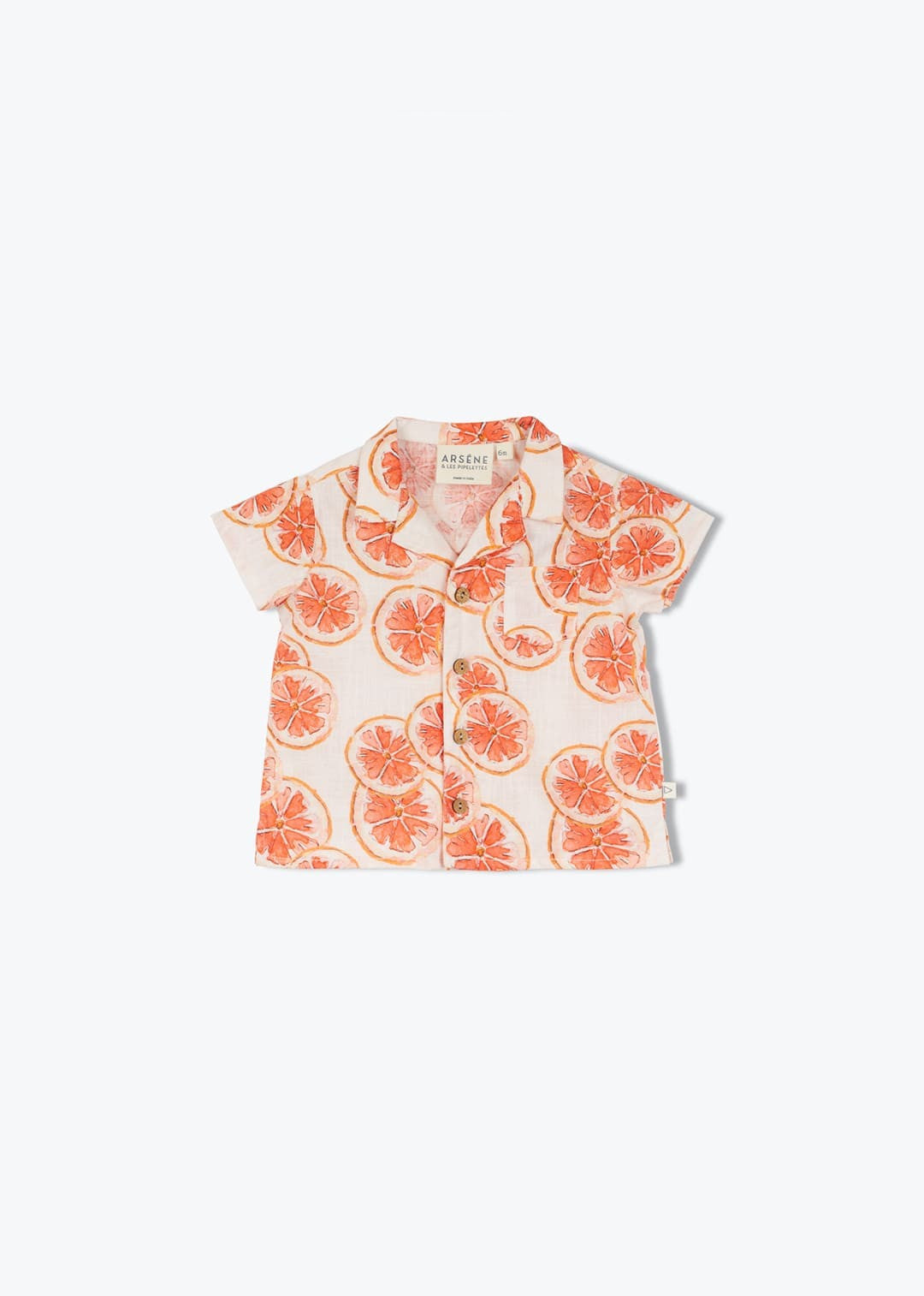Exklusiv bedrucktes Babyhemd mit Grapefruits-Druck von Arsène et les Pipelettes .