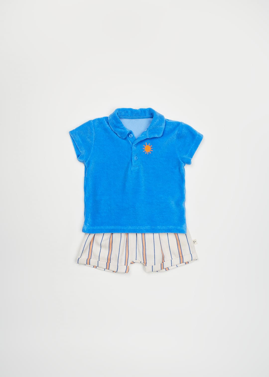 Arsène et les Pipelettes - Kinder Polo T-Shirt Frottee blau