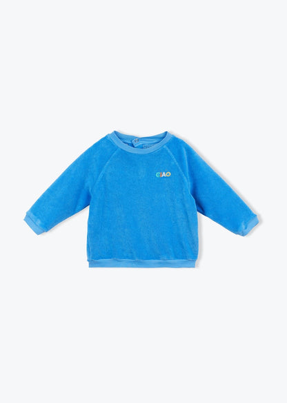 Arsène et les Pipelettes - Baby Sweatshirt Frottee blau