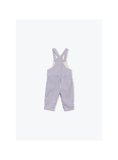 Arsène et les Pipelettes - Baby Latzhose blau-weiss