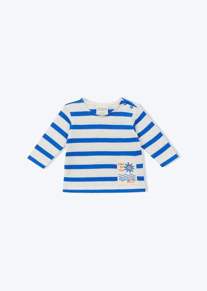 Arsène et les Pipelettes - Baby Langarmshirt "Mariniere Bebe"