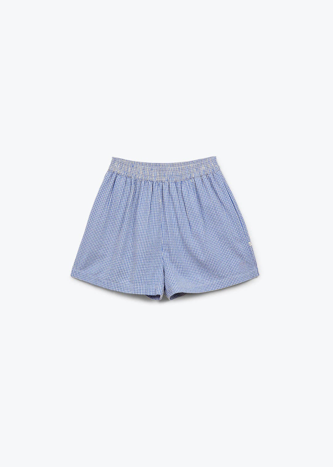 Arsène et les Pipelettes - Damen Shorts blau-weiß kariert