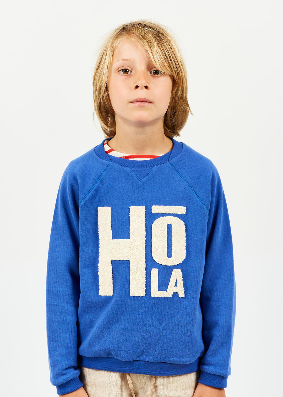 Cooles Kinder Sweatshirt mit Hola Aufdruck für Mädchen und Jungen von Arsène et les Pipelettes.