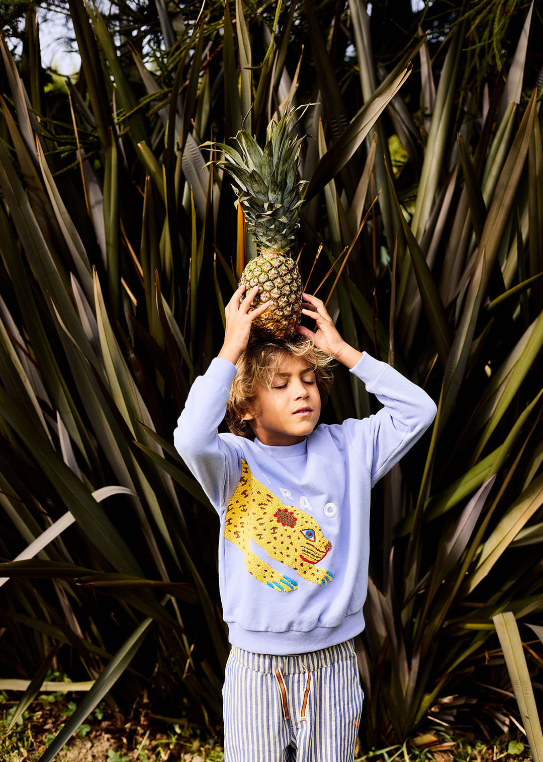 Arsène et les Pipelettes - Kinder Langarmshirt "Graouu"