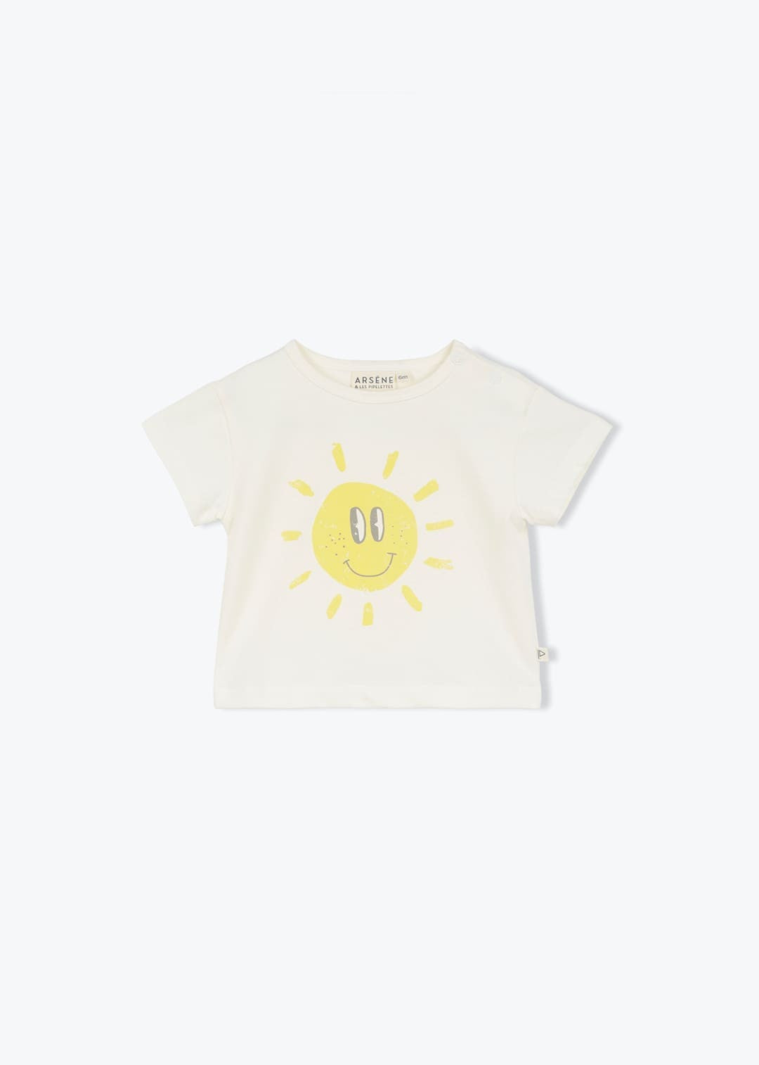 O sole mio! Weiches Baby-T-Shirt aus Bio-Baumwolle von Arsène et les Pipelettes.