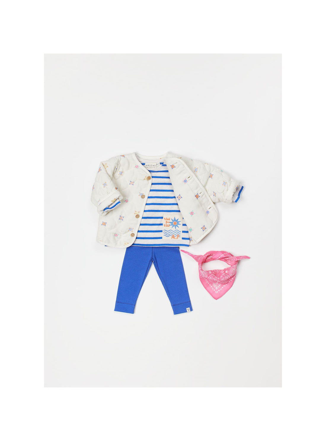 Arsène et les Pipelettes - Baby Leggings blau aus Baumwolle (Bio)