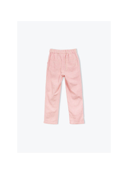 Arsène et les Pipelettes - Kinder Hose rosa-weiß gestreift