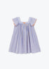 Arsène et les Pipelettes - Kinder Kleid lila gestreift