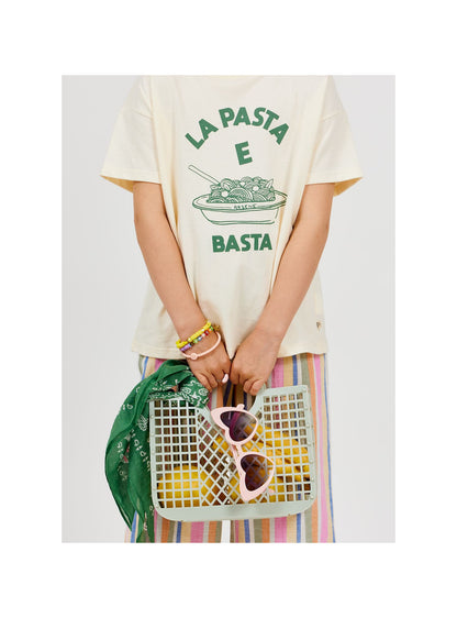 Arsène et les Pipelettes - Kinder T-Shirt "Pasta e Basta" natur