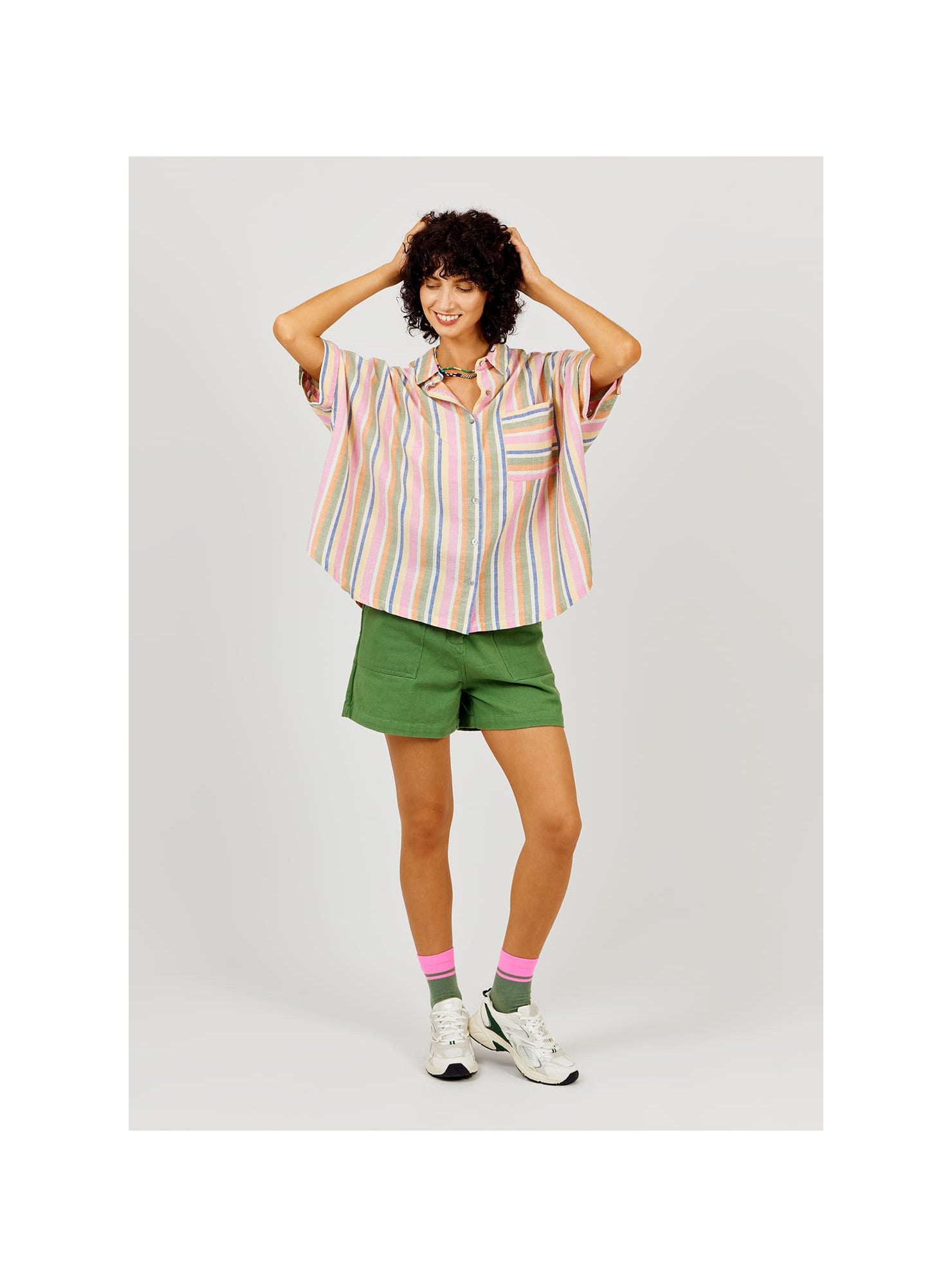 Arsène et les Pipelettes - Damen Bluse bunt gestreift