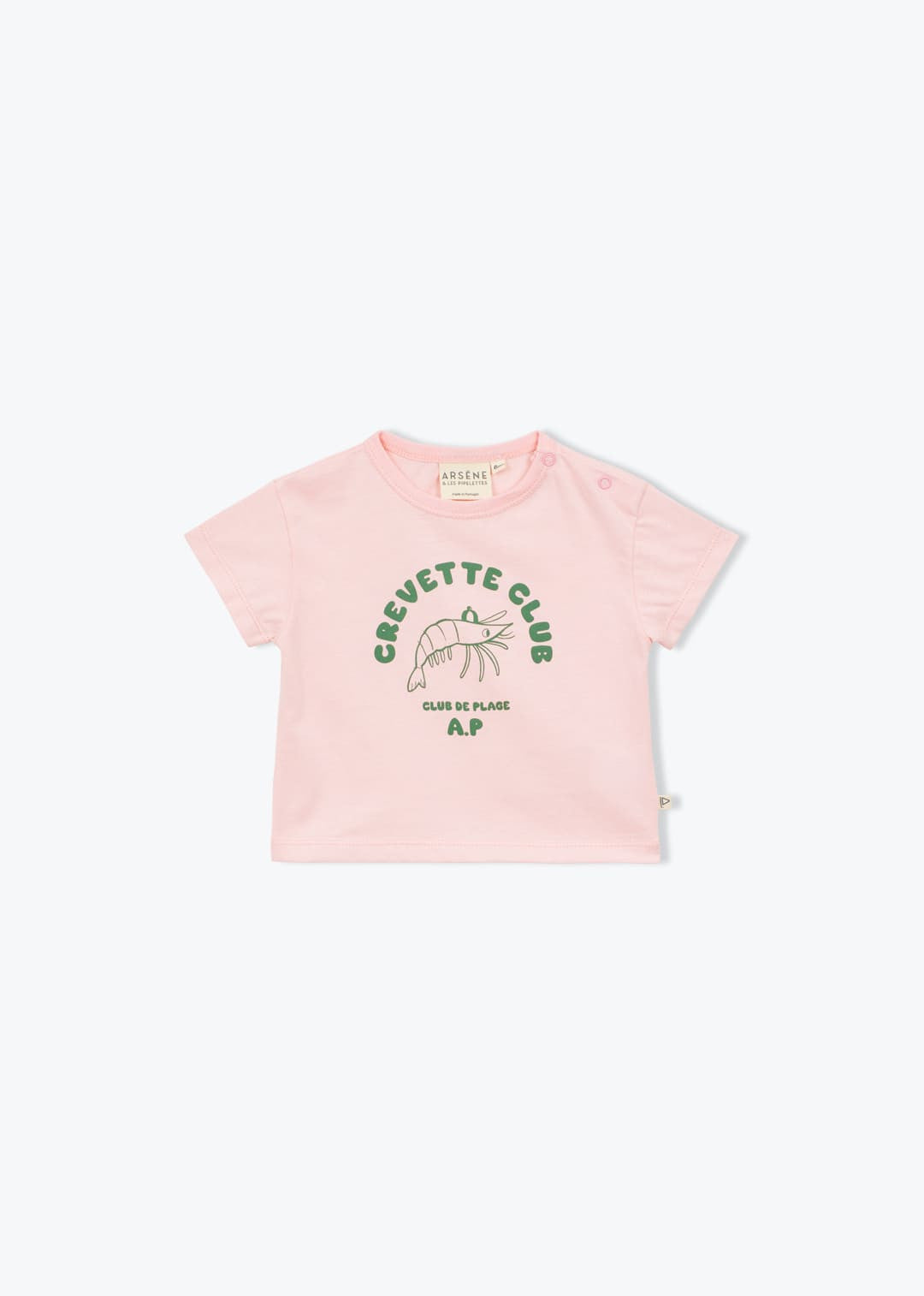 Arsène et les Pipelettes - Kinder T-Shirt "Shrimp" rosa